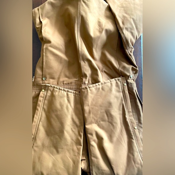 Vintage Carhartt dead stock insulated duck bib coveralls workwear size 54 BNWOT - Picture 6 of 10